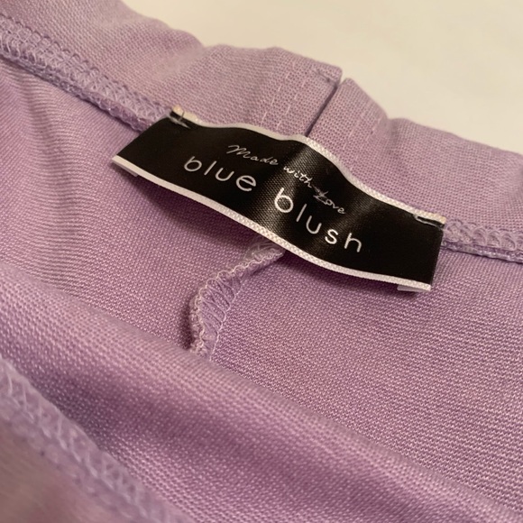 Lilac Strapless Dress with Ruffles - Picture 5 of 5